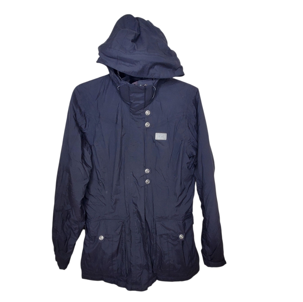 Helly Hansen Tech Vintage Parka Jacket Coat Black Y2k Gorpcore
